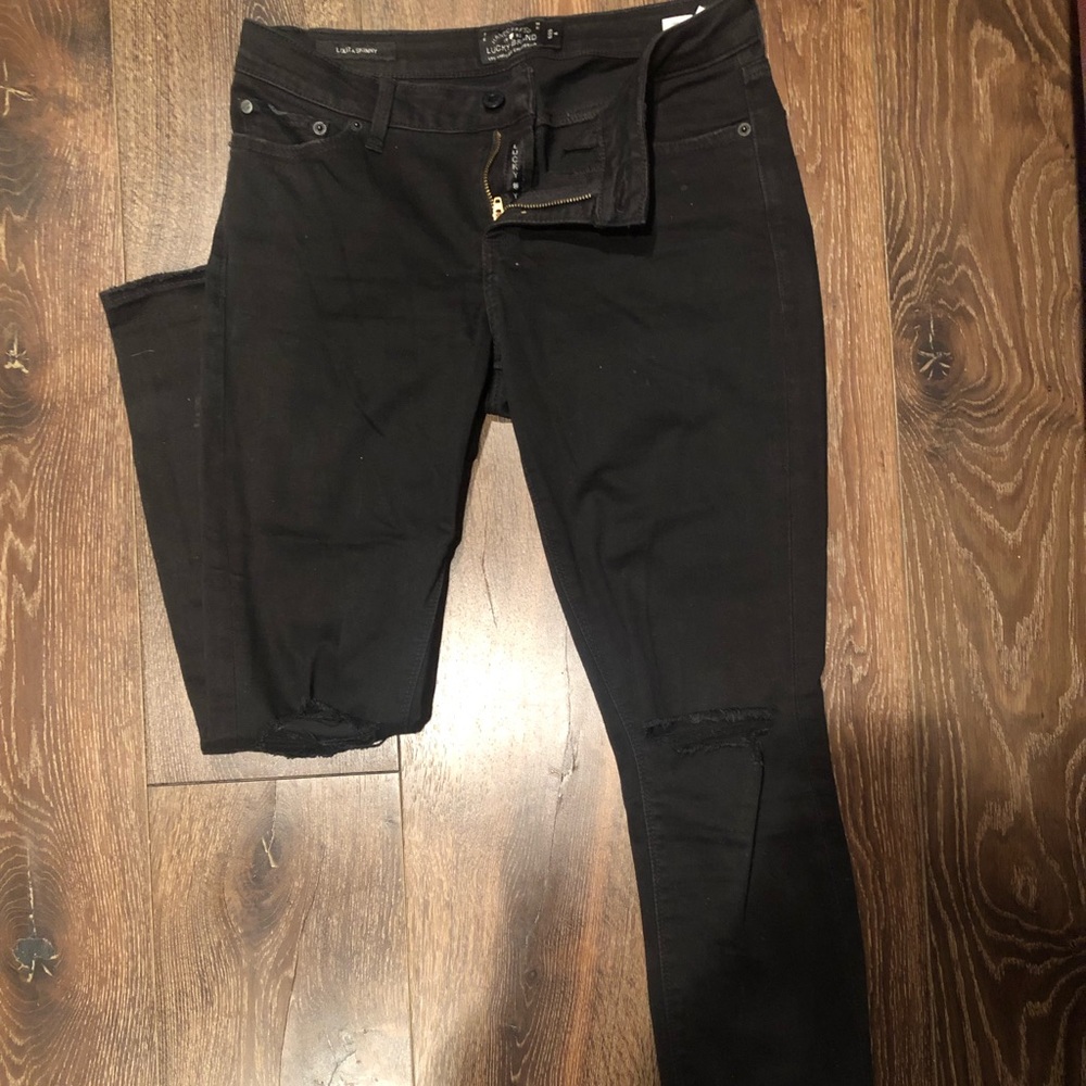Low Rise Black Jeans